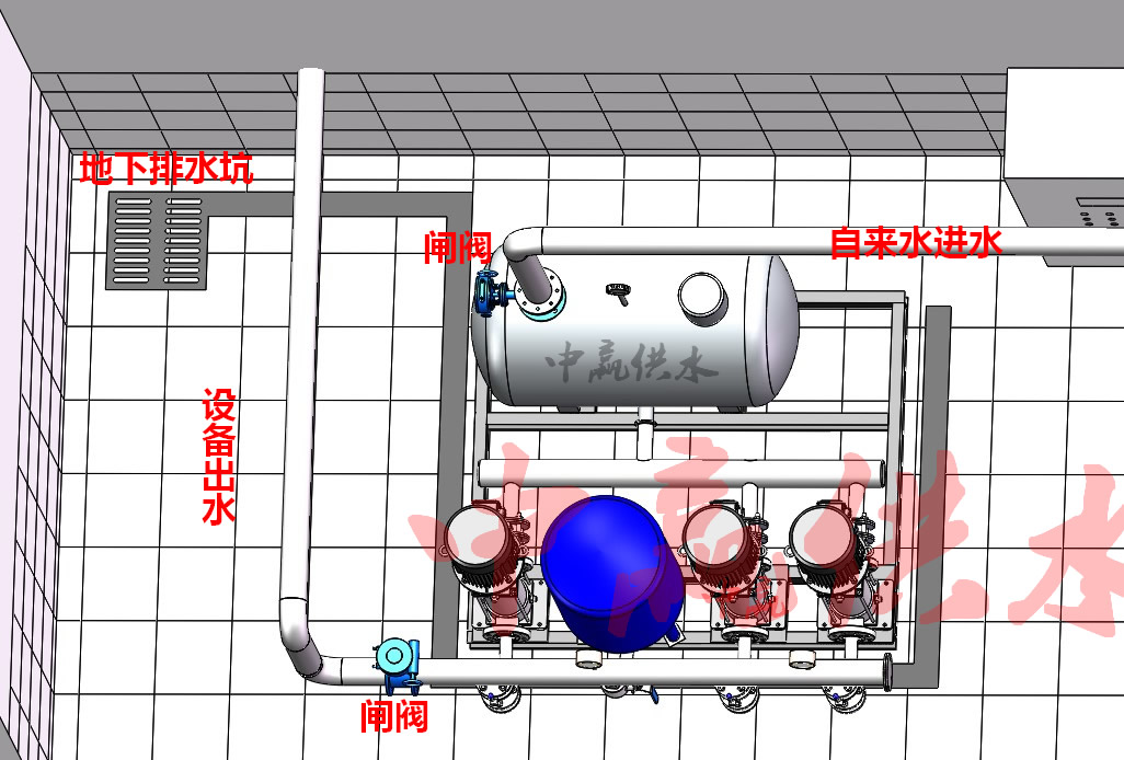 图解:无负压供水设备怎么安装,无负压供水设备连接水管